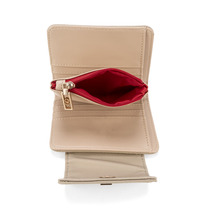 Cartera Flap Chica Color Beige image number null