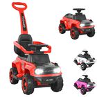 Montable El&eacute;ctrico para Ni&ntilde;os H&iacute;brido con Bast&oacute;n y Pedal Acelerador Luces Bater&iacute;a 6v Apto a Partir de 2 A&ntilde;os Soporta hasta 25 kg - Rojo