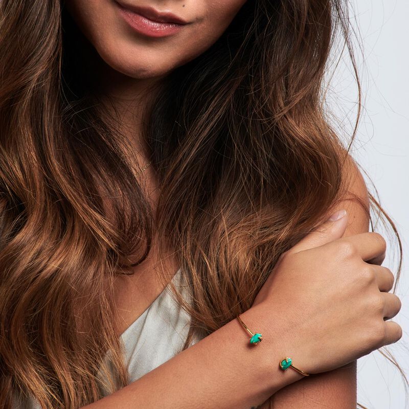 Luckyly Pulseras Mujer Oro Ivy Cuarzo Turquesa ... image number null