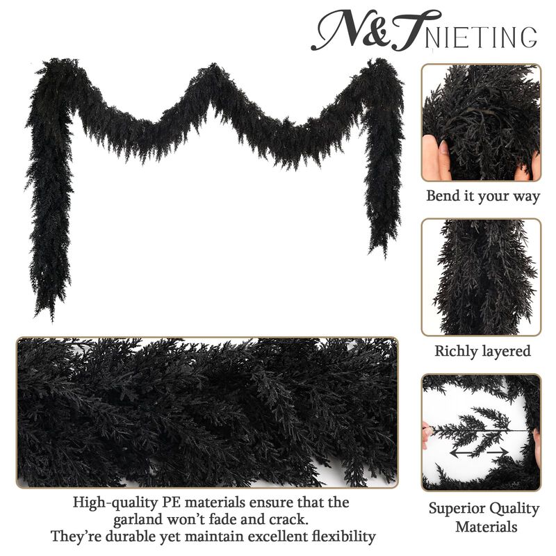 Guirnalda N&t Nieting 274 cm Negra - Pack De 2 image number null