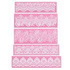 Moldes De Encaje Para Fondant De Silicona Beasea Para Decoraci&oacute;n De Tartas, 5 Unidades