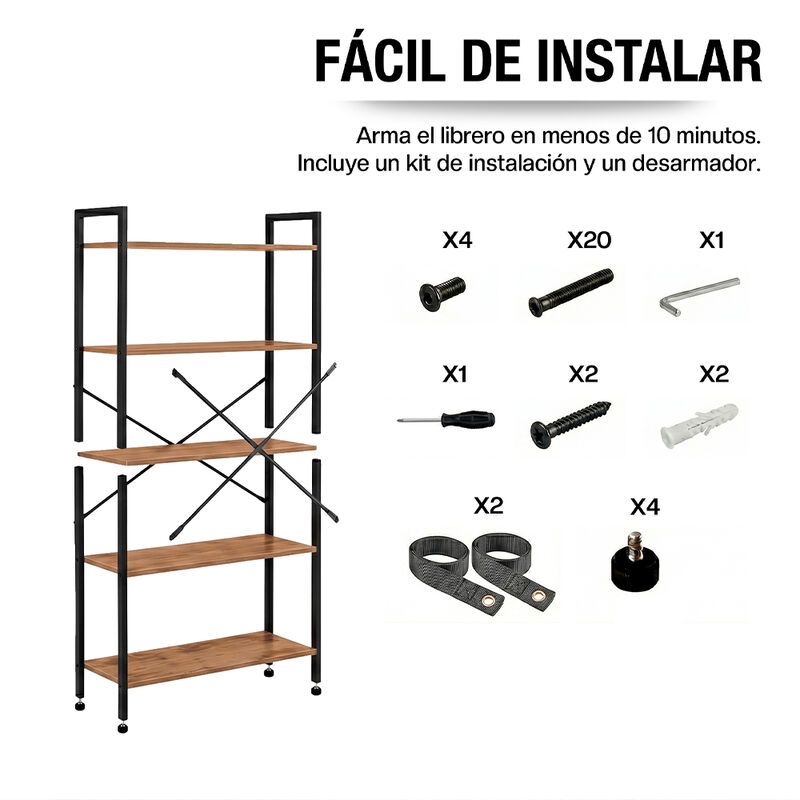 Librero Organizador Minimalista de Madera Casa ... image number null