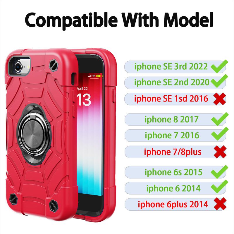 Funda KCJ para iPhone 4.7" con Soporte Giratori... image number null