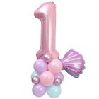 Set De Globos Epseed Sirena Para Primer Cumplea&ntilde;os