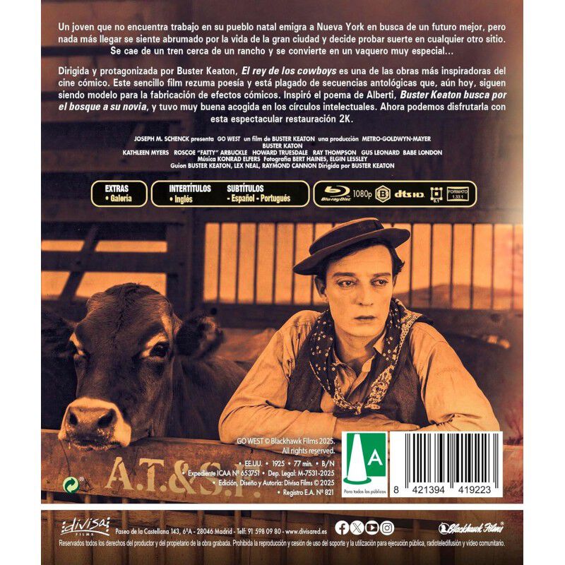 El Rey De Los Cowboys [Blu-ray] (1925) Go West image number null