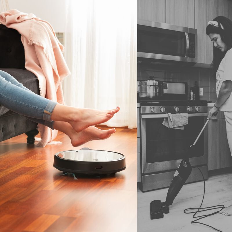 Robot Aspirador Barre, Aspira y Friega Pisos Au... image number null