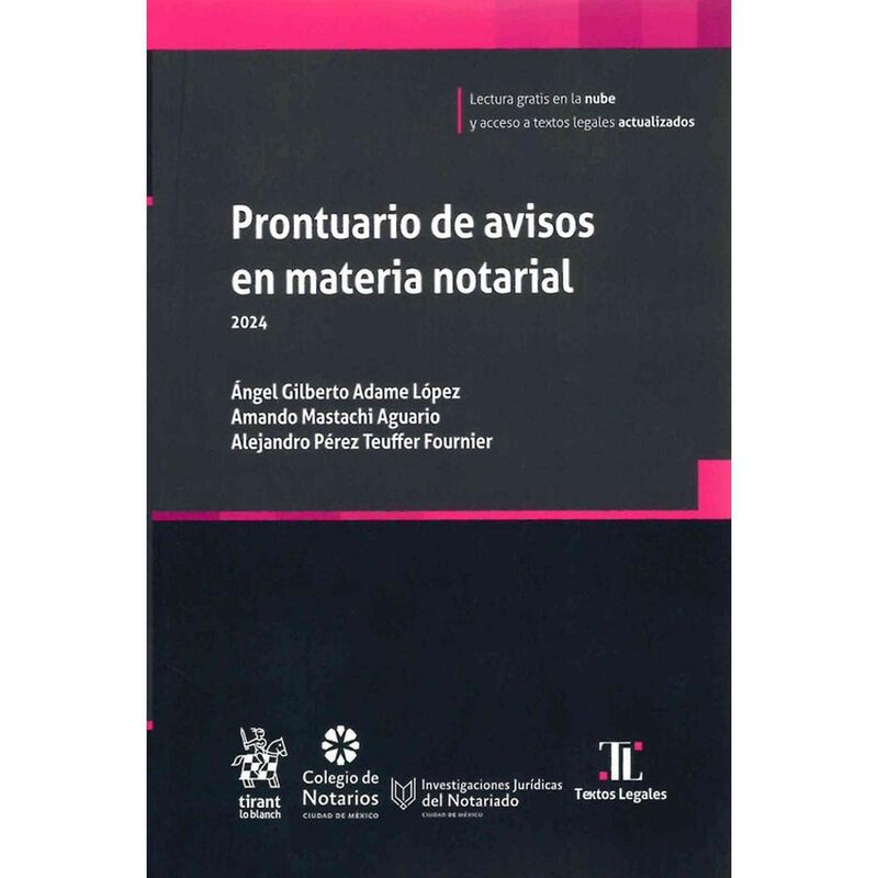 Prontuario De Avisos En Materia Notarial 2024, ... image number null