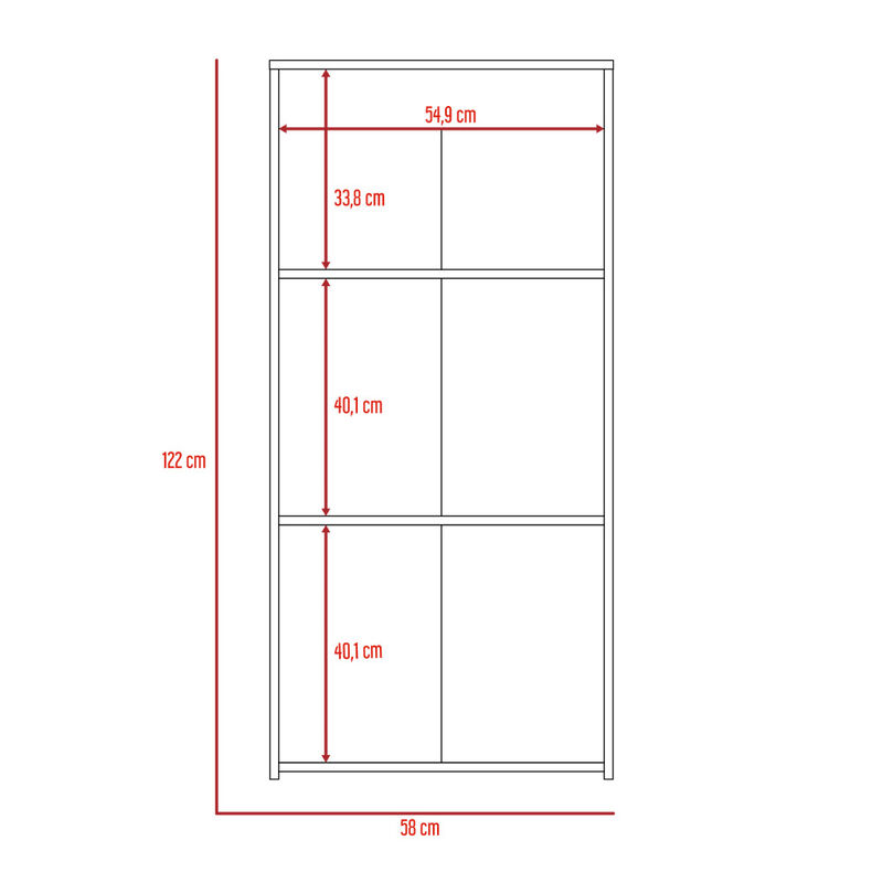 Librero Leroy Café Claro Virtual Muebles image number null