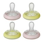 Chupete Tommee Tippee Lactancia 0-6 Meses Brilla En La Oscuridad Paquete De 4