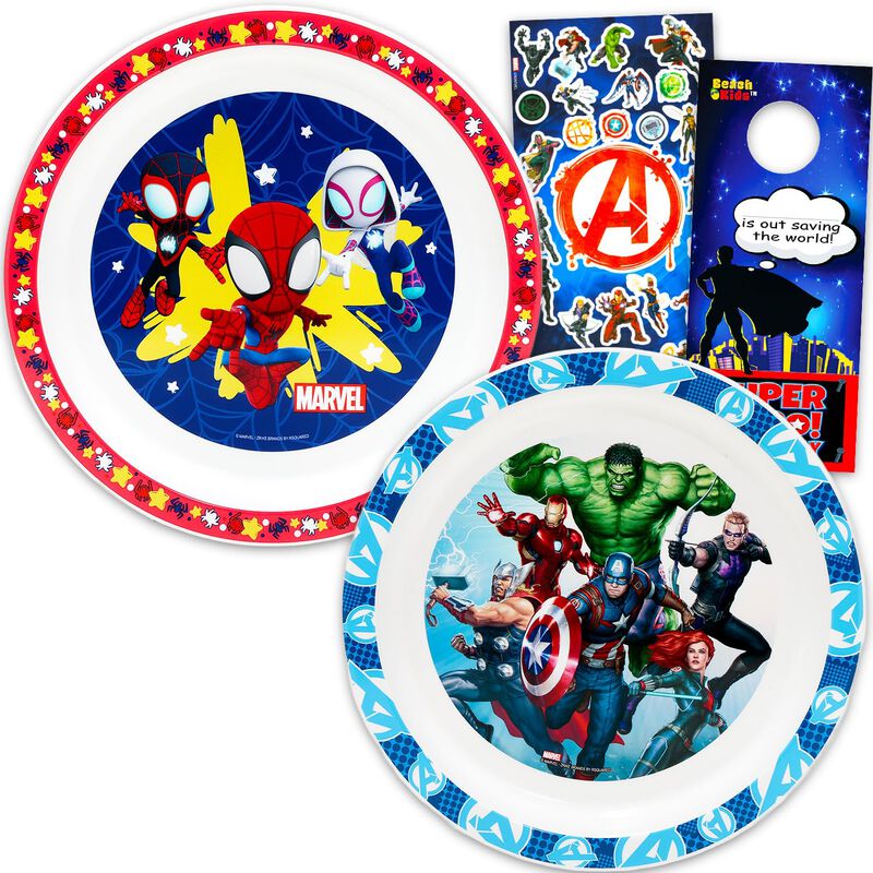 Set De Vajilla Marvel 2 Piezas Spidey Y Avenger... image number null