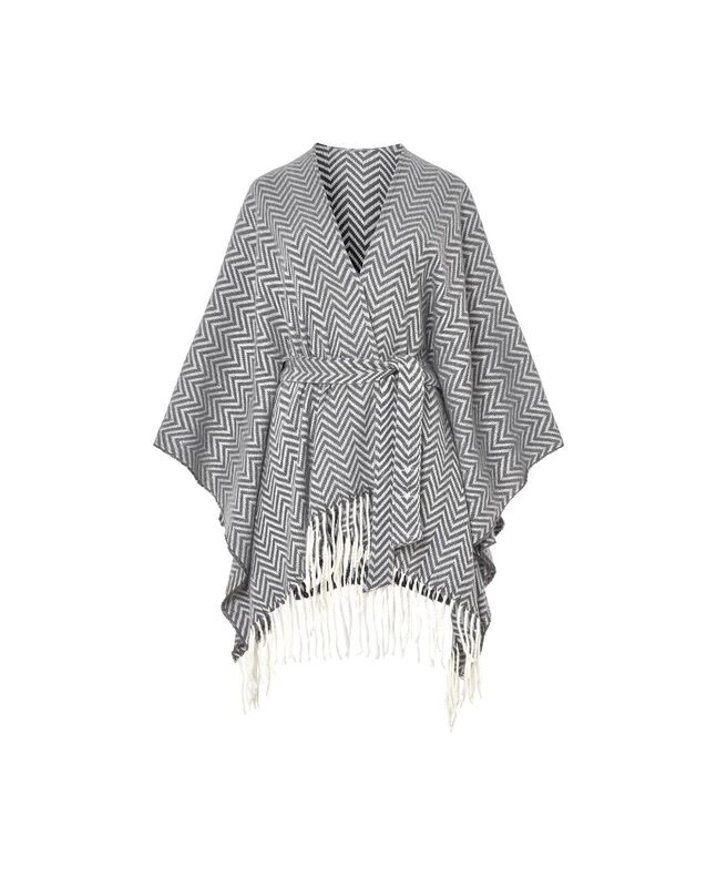 Poncho de Espiga Gris image number null