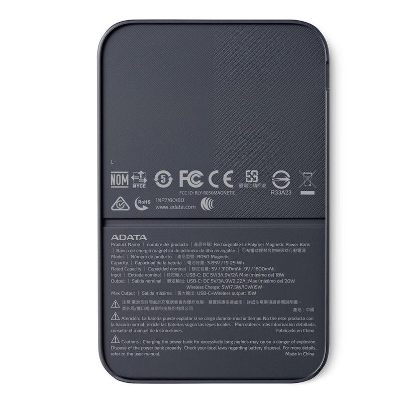 Bater&iacute;a Externa ADATA Mag 5000mAH Powerbank par... image number null