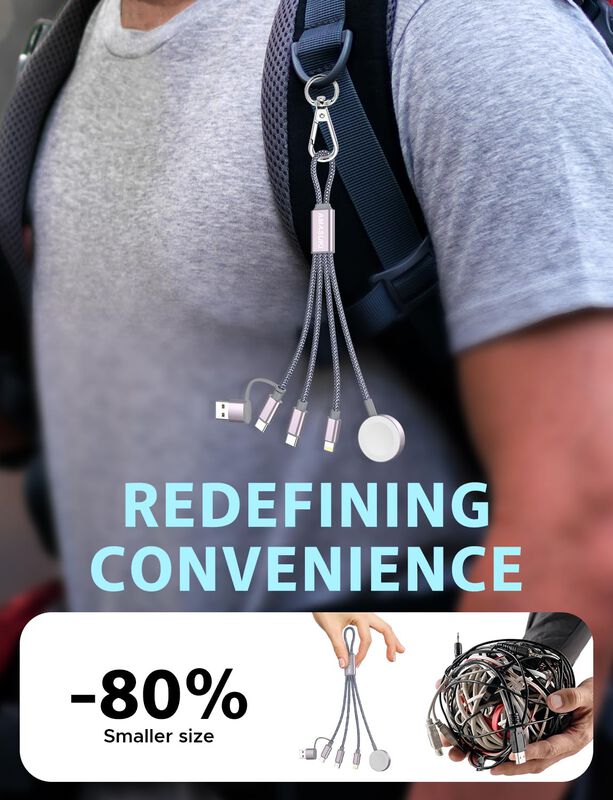 Cable De Carga Usb C 3 En 2 Para Apple Watch Y ... image number null