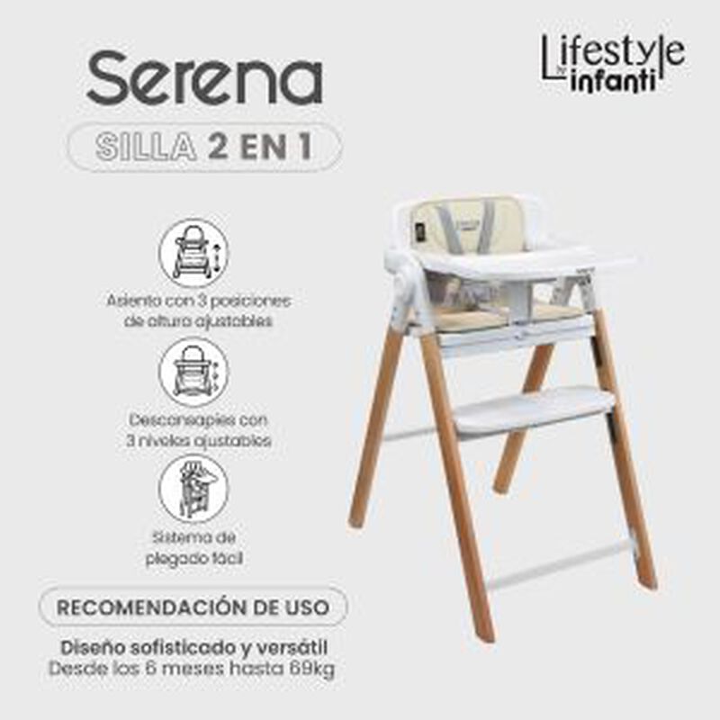 Silla Alta Periquera 2 En 1 Plegable Con Arnes ... image number null
