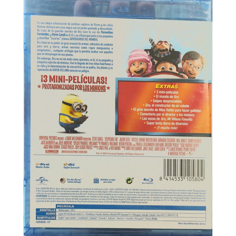 Gru: Mi Villano Favorito - Edici&oacute;n 2017 [blu-ra... image number null