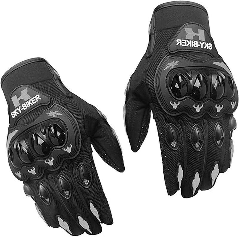 Guantes para Motociclista  Negro Gris XXL  Blue... image number null