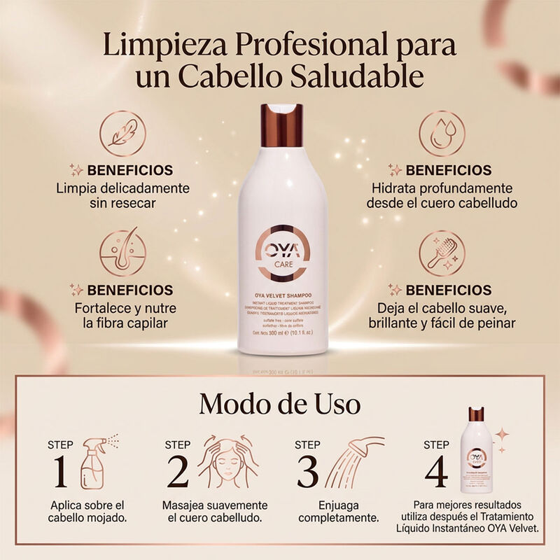 Oya Velvet Shampoo Profesional 300 Ml Sin Sulfa... image number null