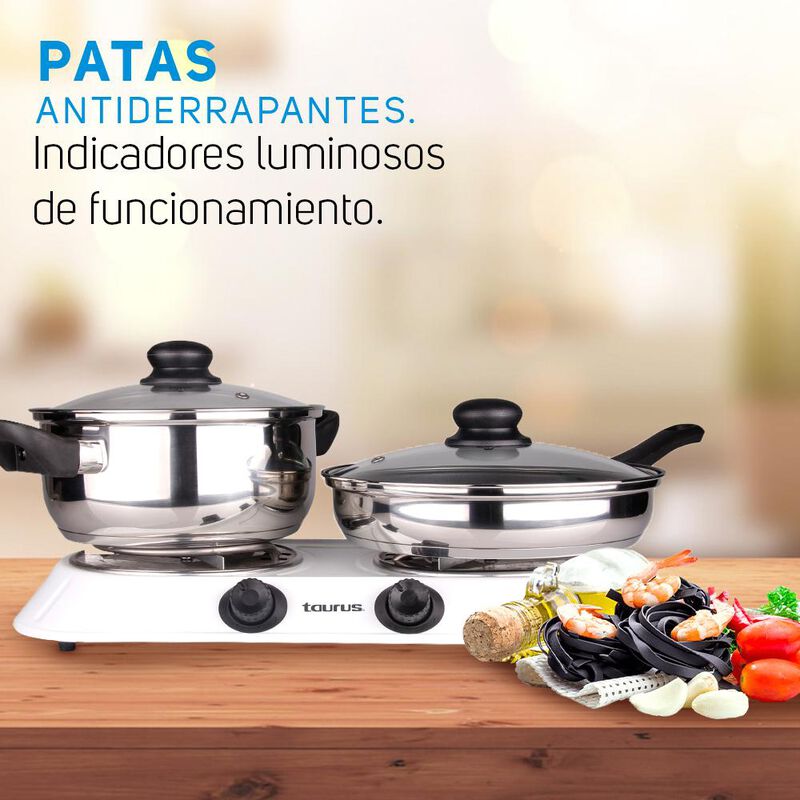 Parrilla El&eacute;ctrica 2 Quemadores Taurus Alpha Du... image number null