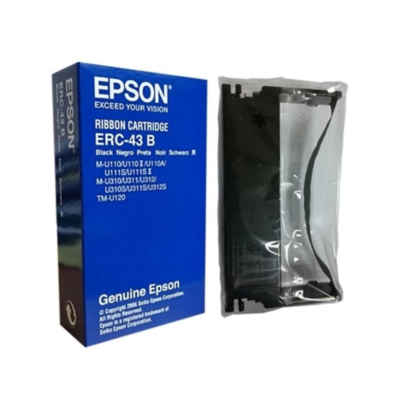 Cinta De Tinta Epson Erc-43b Negra Para M-u110/... image number null
