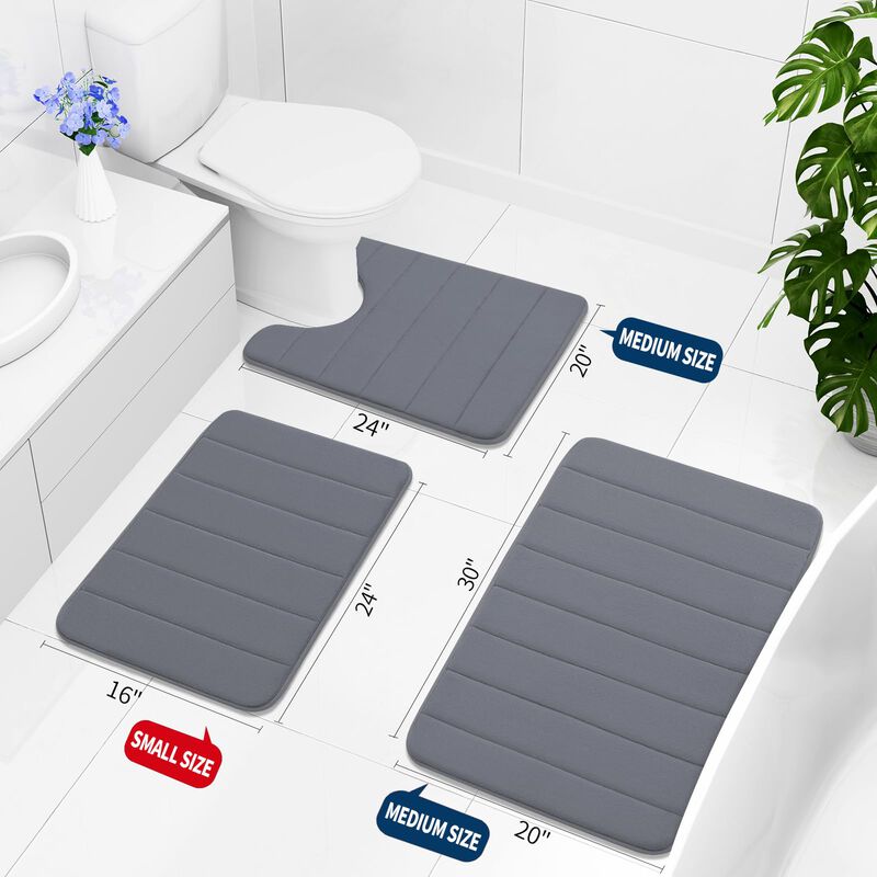Alfombra De Ba&ntilde;o Buganda 61 &times; 41 cm Espuma Visc... image number null