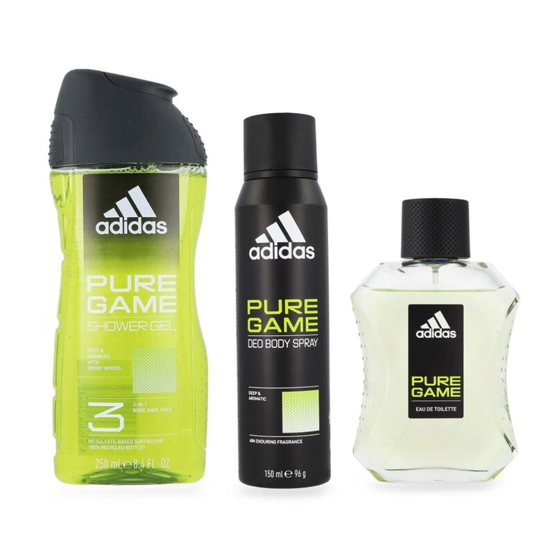 Adidas Set Pure Game Natural Perfume Edt + Gel ... image number null