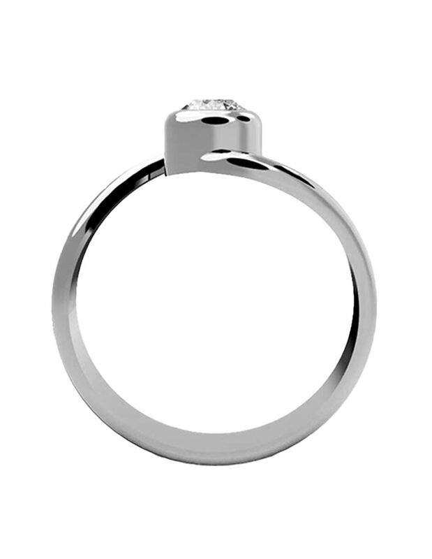 Anillo de Compromiso en Oro de 10K con Circonia... image number null