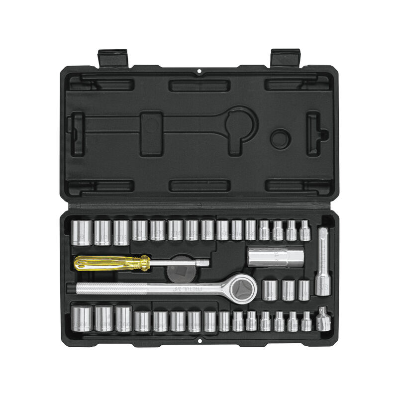 Juego de 39 Herramientas 1/4' y 3/8' para Mec&aacute;n... image number null