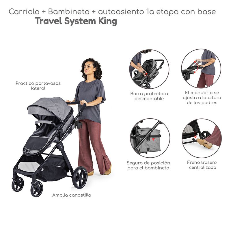 Carriola con Autoasiento y Bambineto Reclinable... image number null
