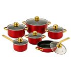 Bater&iacute;a Cocina 12 Pz Acero Inoxidable Ollas Cacerola Sart&eacute;n