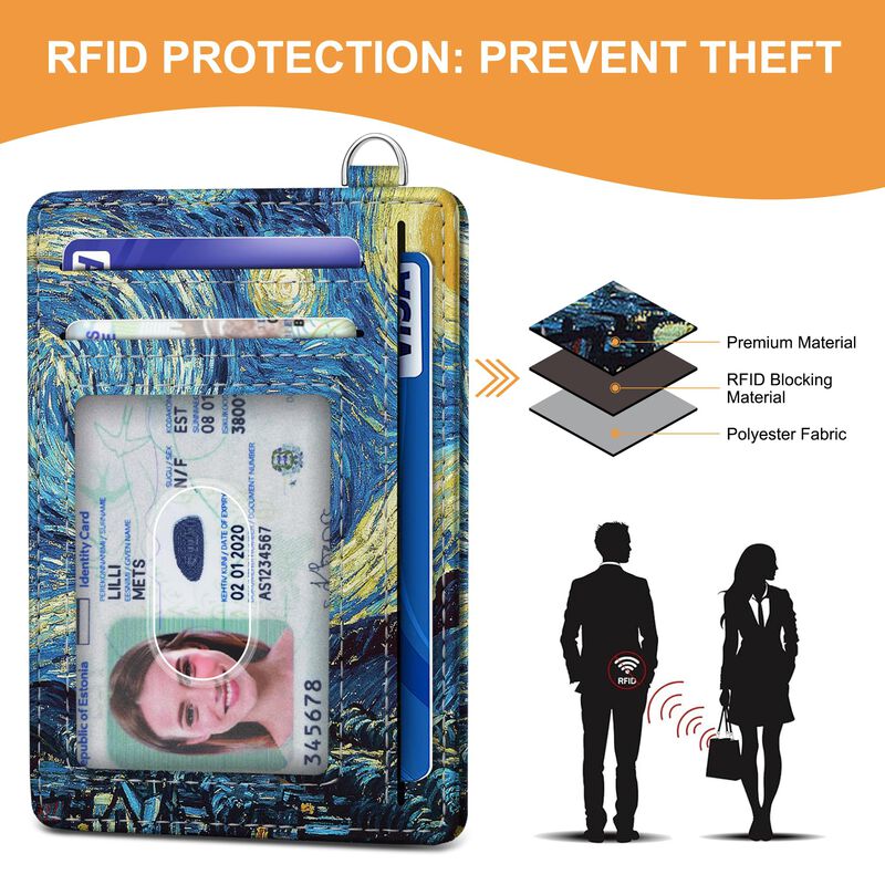 Cartera Seavilia Delgada Con Bloqueo Rfid Y Dis... image number null