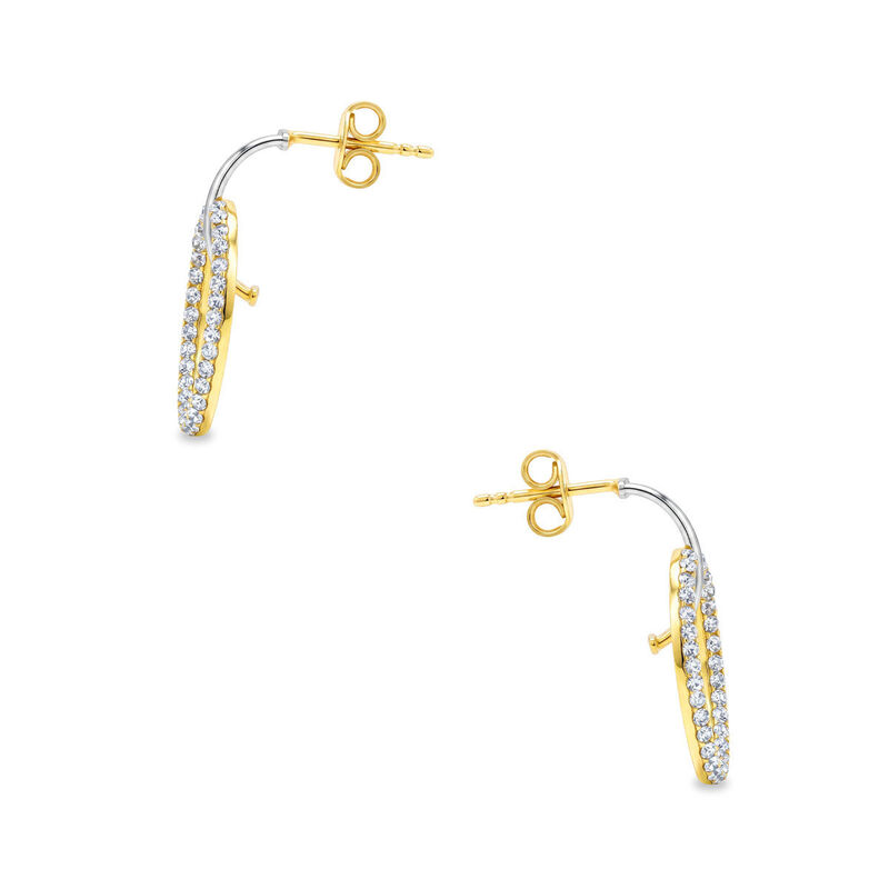 Aretes 2begold Amarillo Con Blanco (925+1/10 14... image number null