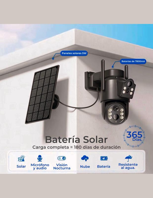 C&aacute;mara Solar Doble Lente image number null