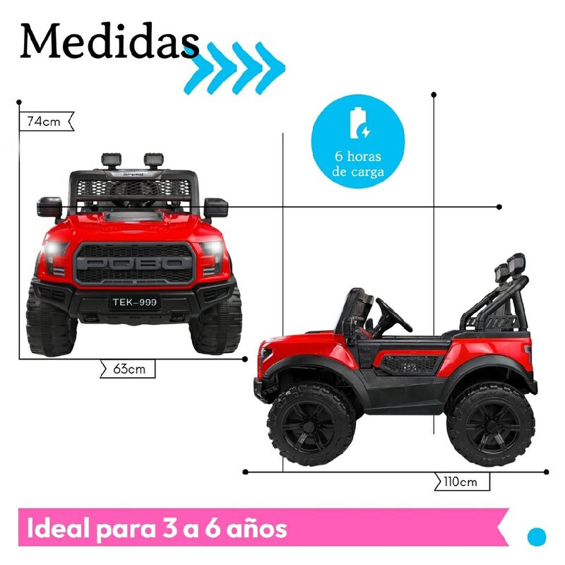 Camioneta Montable El&eacute;ctrica Raptor Para Ni&ntilde;os ... image number null