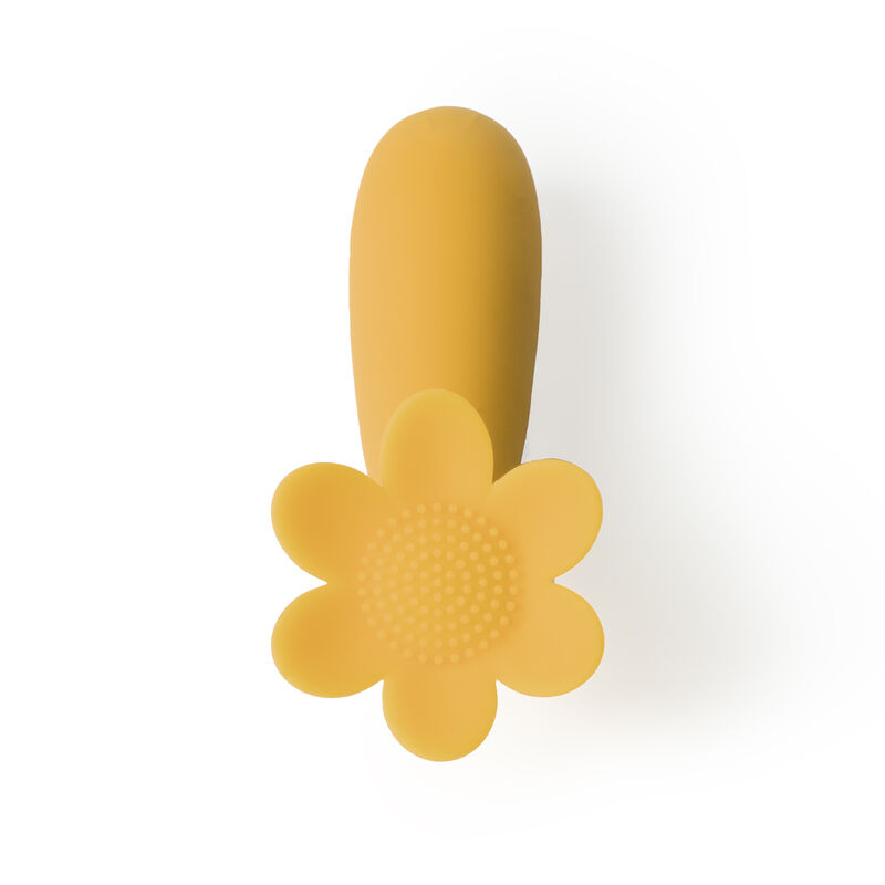 MASAJEADOR FEMENINO VIBRADOR FLOR MAGGIE AMARIL... image number null