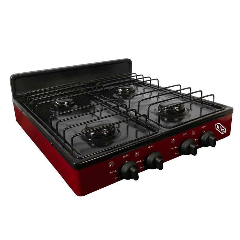 Parrilla A Gas 4 Quemadores Caper Negro Jaspe image number null
