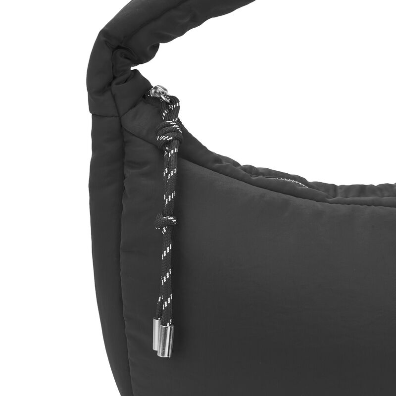 Bolsa Hobo Grande Look Puffy Color Negro image number null