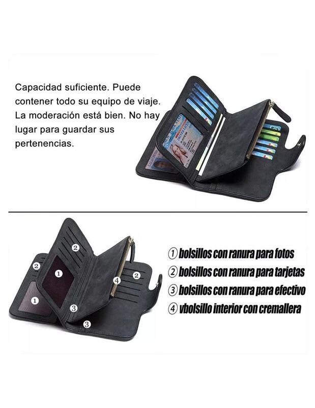 Cartera Pink Brule Moneychic Para Mujer image number null