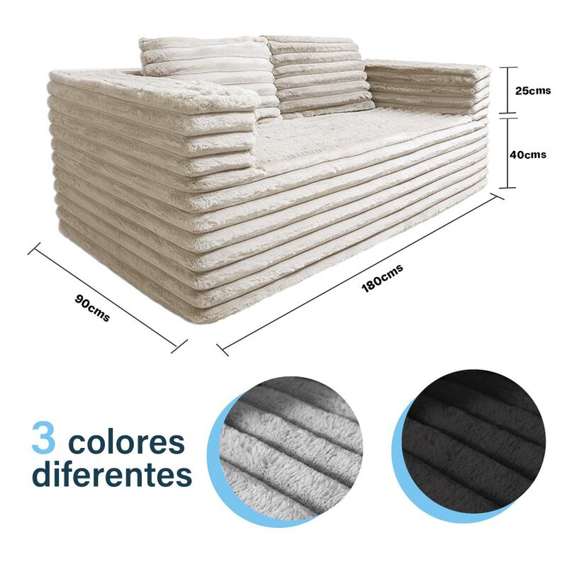 Sof&aacute; en Caja Dormimundo Love Seat Beige image number null