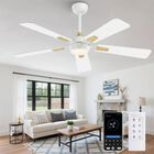 Ventilador De Techo Calorhoga 132 cm Blanco Con Luz Y Control Remoto