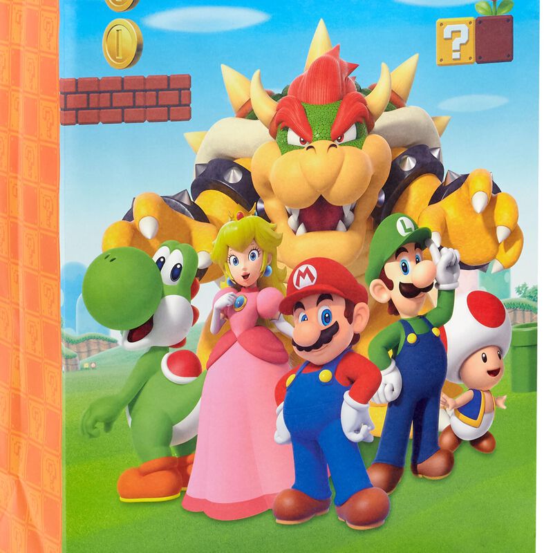 Bolsas De Regalo Hallmark Super Mario 26 &times; 33 c... image number null