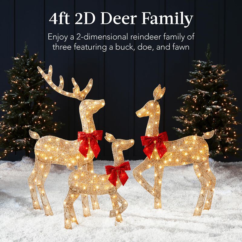 Set Christmas Deer Family Best Choice Products ... image number null