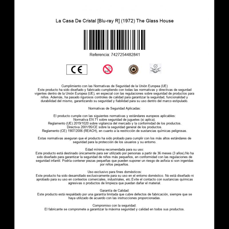 La Casa De Cristal [blu-ray R] (1972) image number null