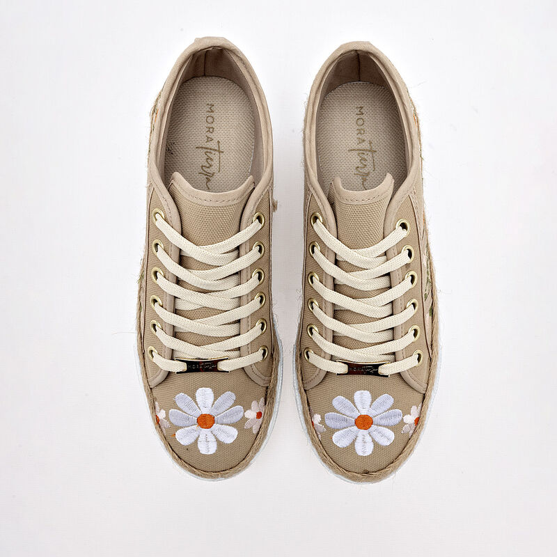 Mora Tierra Tenis urbano para mujer beige multi... image number null