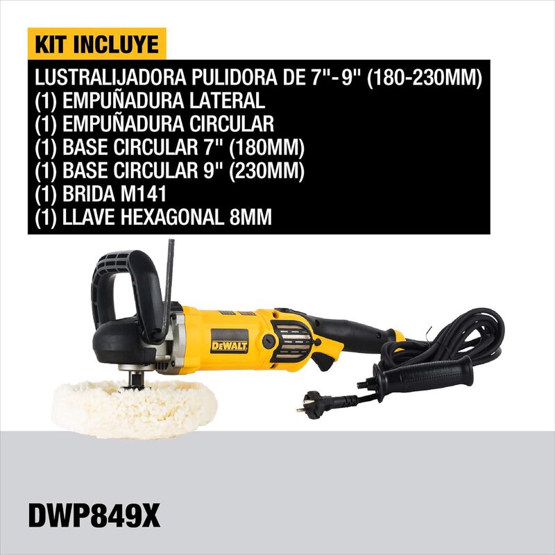 Pulidora / Lijadora Dewalt 7-9" 1250w Profesion... image number null