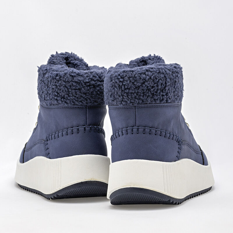 Been Class Bota con peluche para mujer azul, im... image number null