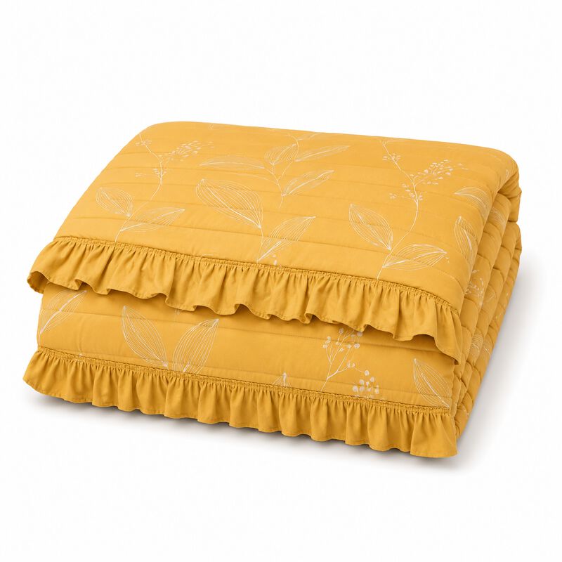 Colcha Neo Ocre Mostaza King Size Fundas Decora... image number null