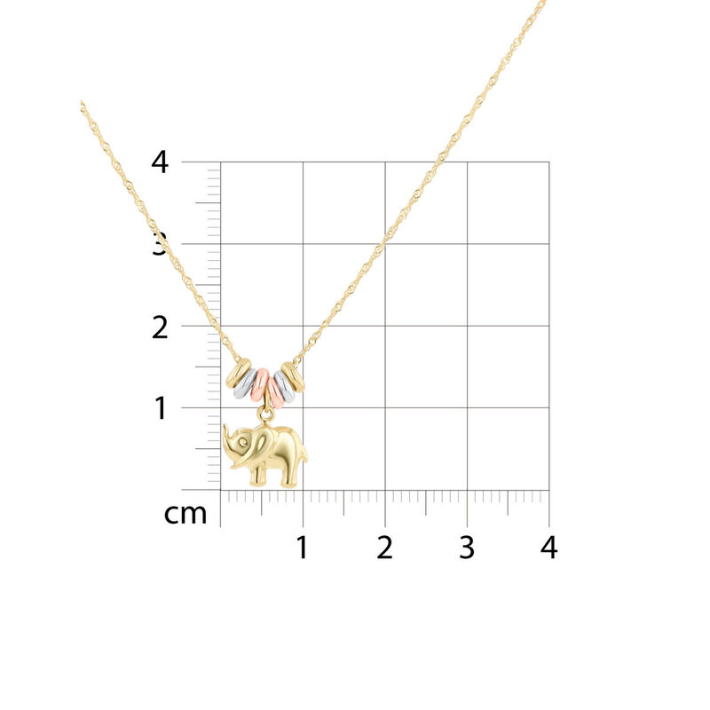 Dije Con Cadena De Oro Florentino 14K Con Elefa... image number null