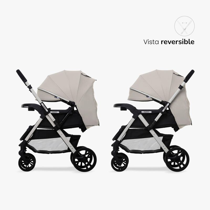 CARRIOLA CON PORTABEBE UNYOTONS K8 BEIGE REVERS... image number null