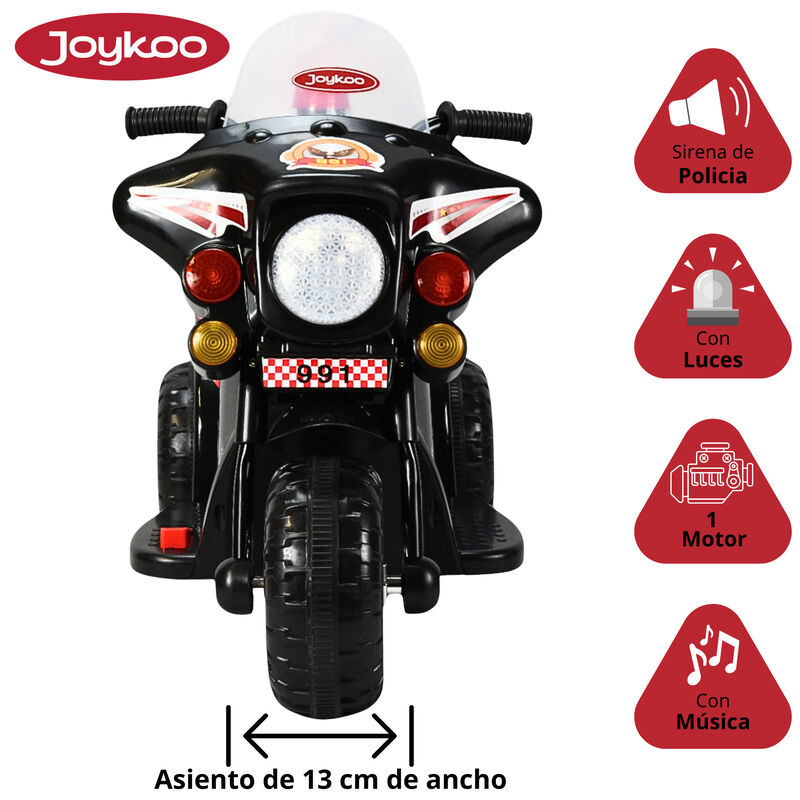 Moto Montable El&eacute;ctrica para Ni&ntilde;os Luces y Soni... image number null