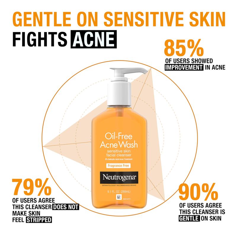 Limpiador Facial Neutrogena, Sin Aceite, Acn&eacute;, ... image number null